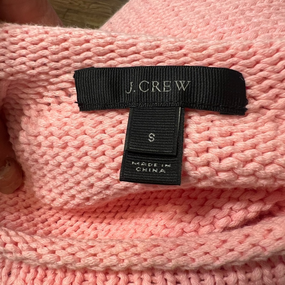 J. Crew Pink Women's Cowl & Turtleneck Sweater - Picture 2 of 9